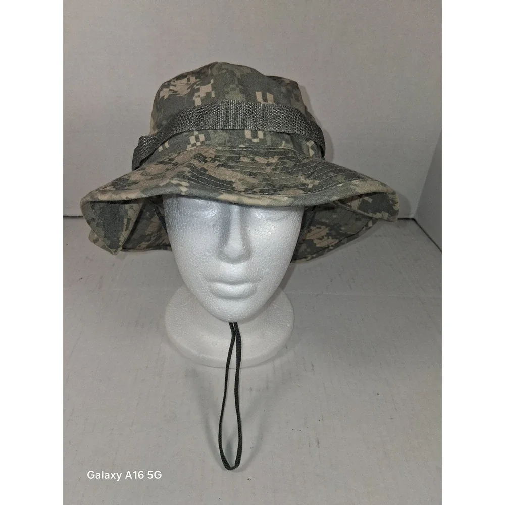 US Army‎ Combat Boonie Hat Digital Camo Cotton Nylon Size 7 1/8
